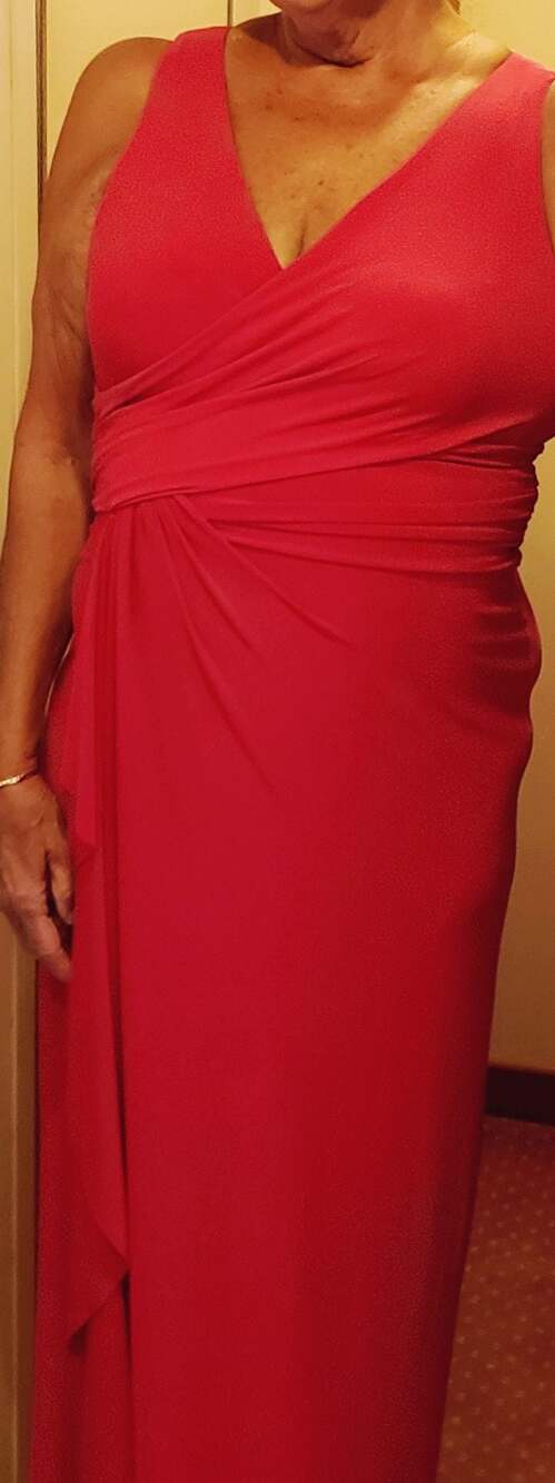 Chaps Ralph Lauren red formal dress sz 12